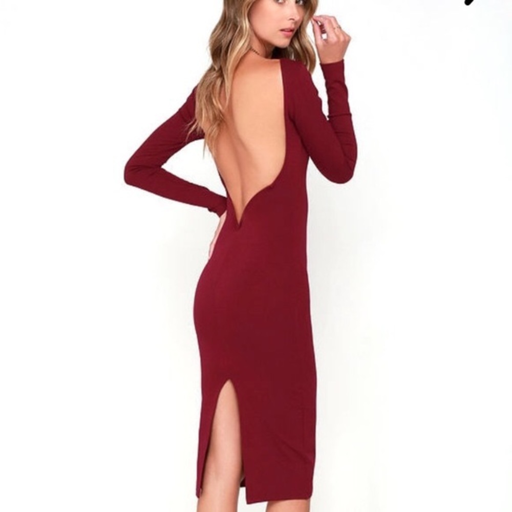 Lulu’s Vavavoom Backless dress